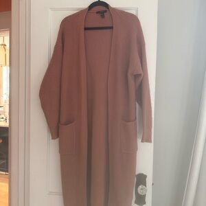 Forever 21 Longline Cardigan - Brown